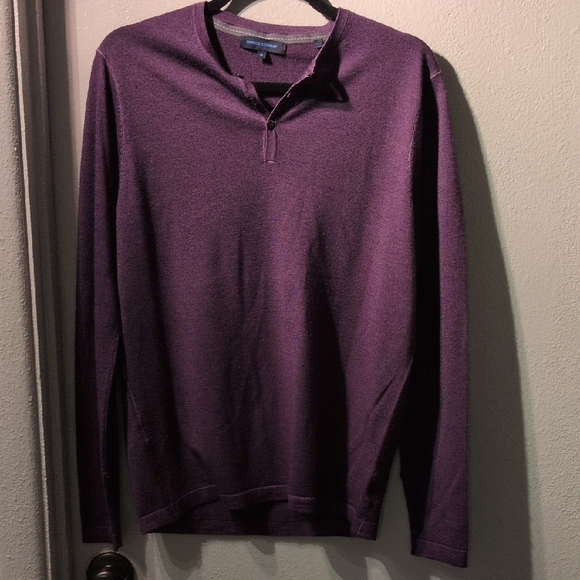 Patrick Assaraf Other - Patrick Assaraf M Extra Fine Merino Wool Eggplant